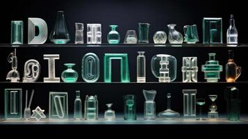 typography glass font photo