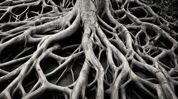 nutrients roots of a tree photo