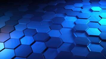 design blue hexagon gradient photo