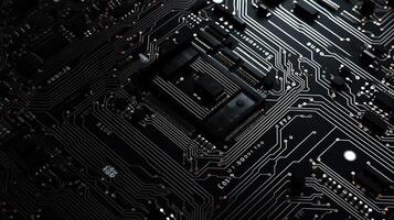 monochromatic circuit board texture photo