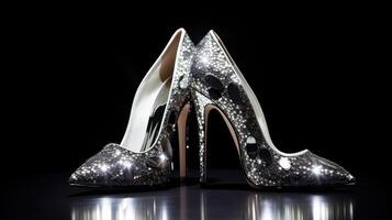 stiletto abstract black and white background photo