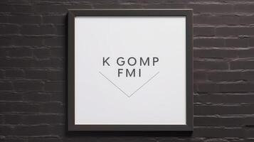 matting wall frame mockup photo