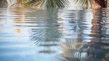distortion palm tree abstract photo