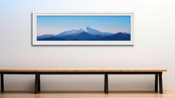 mountains blue sky with horizon photo