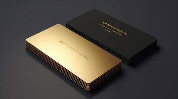 elegant business card template gold photo