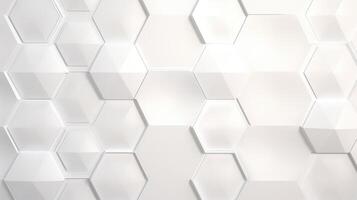 glossy white hexagon texture background photo