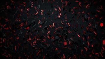 contrast question marks red photo