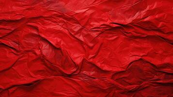 wrinkled red texture background photo