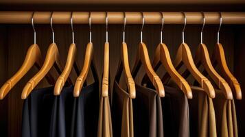 clothing wooden hanger photo