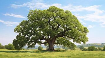 green tree with leaves photo