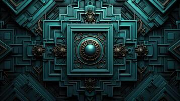 contrasting teal blue and gray background photo