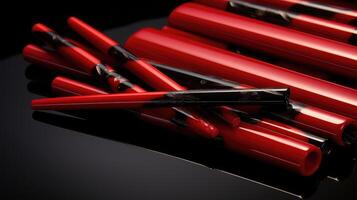 elegant red chopsticks photo