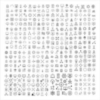 Modern Thin Line Network Technology Icons . vector