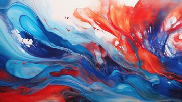 swirl abstract red blue photo