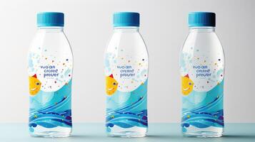 graphics water bottle label template photo