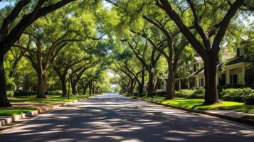 leafy residential trees photo