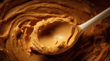 thick peanut butter texture photo