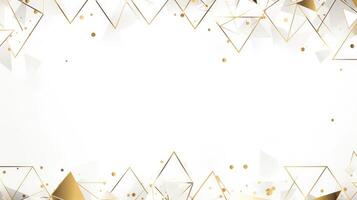 design gold geometric border photo