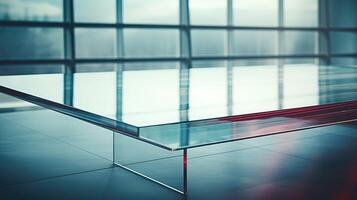 modern glass table top photo