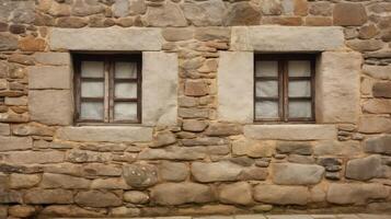 profundo pared con dos ventanas foto