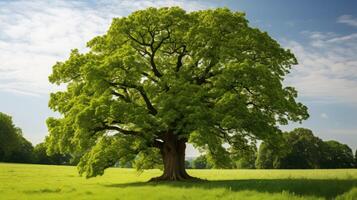lush walnut tree photo