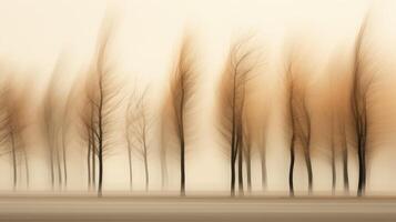 dynamism blurred out trees photo