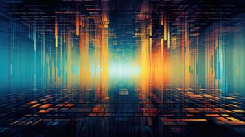 surreal digital data abstract photo