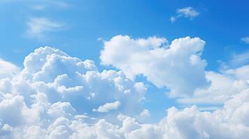 vast blue sky and clouds photo