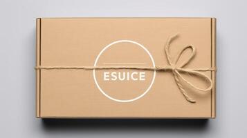 rustic sliding box mockup photo