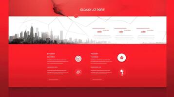 layout red website photo