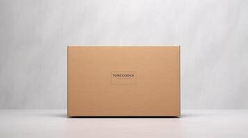 minimalist box package mock up photo