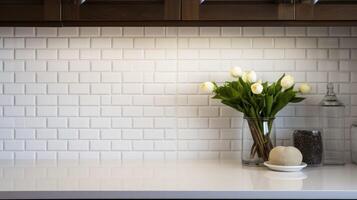 grout white square tile photo