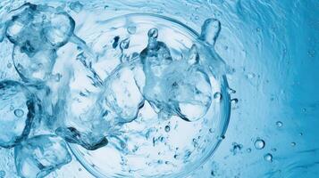 refreshing fluid blue background photo