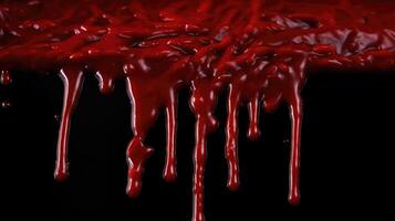 oozing red slime font photo