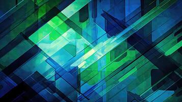 shapes green blue background abstract photo