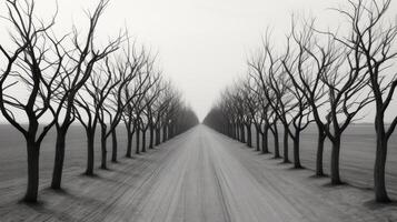 solitude bare trees photo