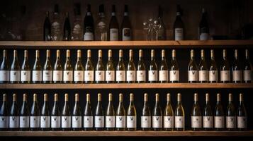 sauvignon white wine bottles photo
