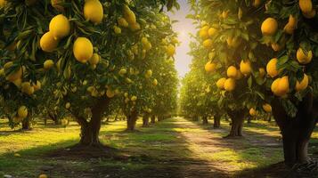 foliage lemon tree photo
