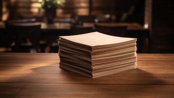 stack tan paper texture photo