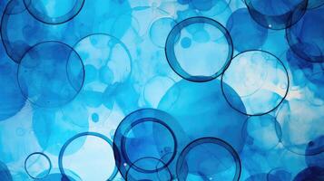 dynamic blue background with circles photo