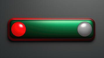 visual on and off slider buttons red and green switch photo