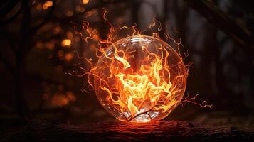 dancing transparency fire photo