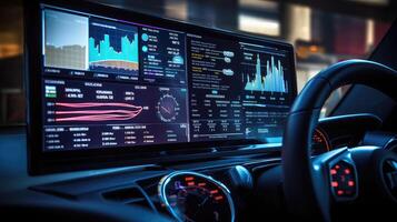 real data on computer screen photo