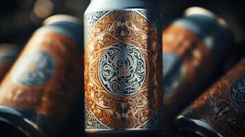 design cans of beer photo