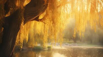 sunlight tree with leaves photo