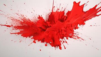canvas red color explosion photo