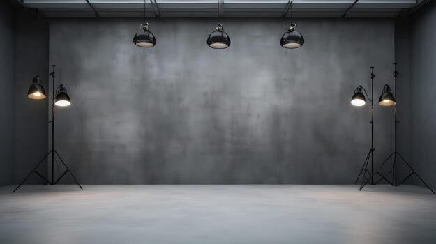 lighting gray background wall photo