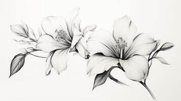 ink black and white draw photo