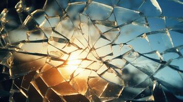 shards broken glass transparent photo