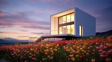 windows spring houses photo